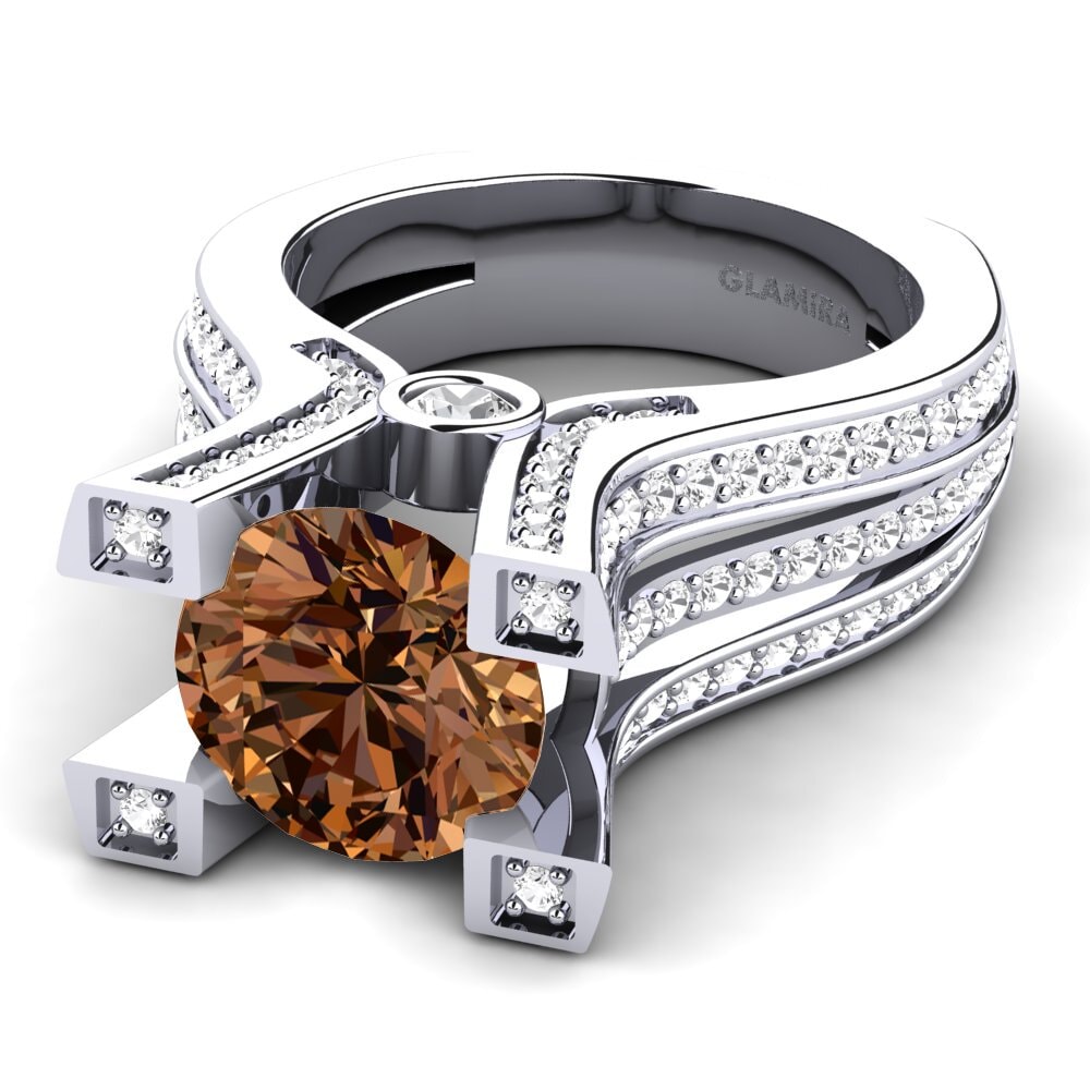 Brown Diamond Engagement Ring Melita