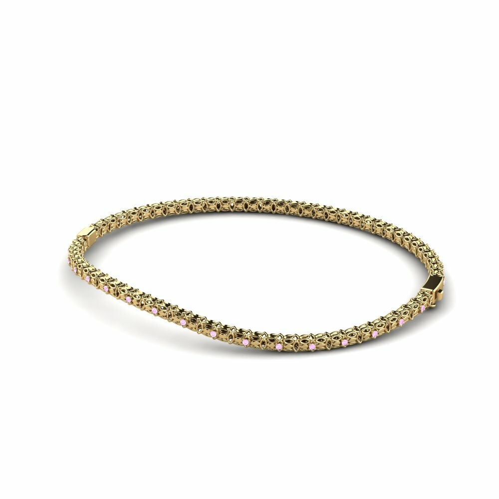 Bracelet jonc femme Mellissa Saphir Rose