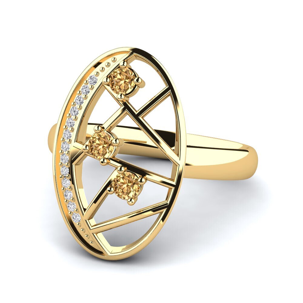 Brauner Diamant Ring Melpomene