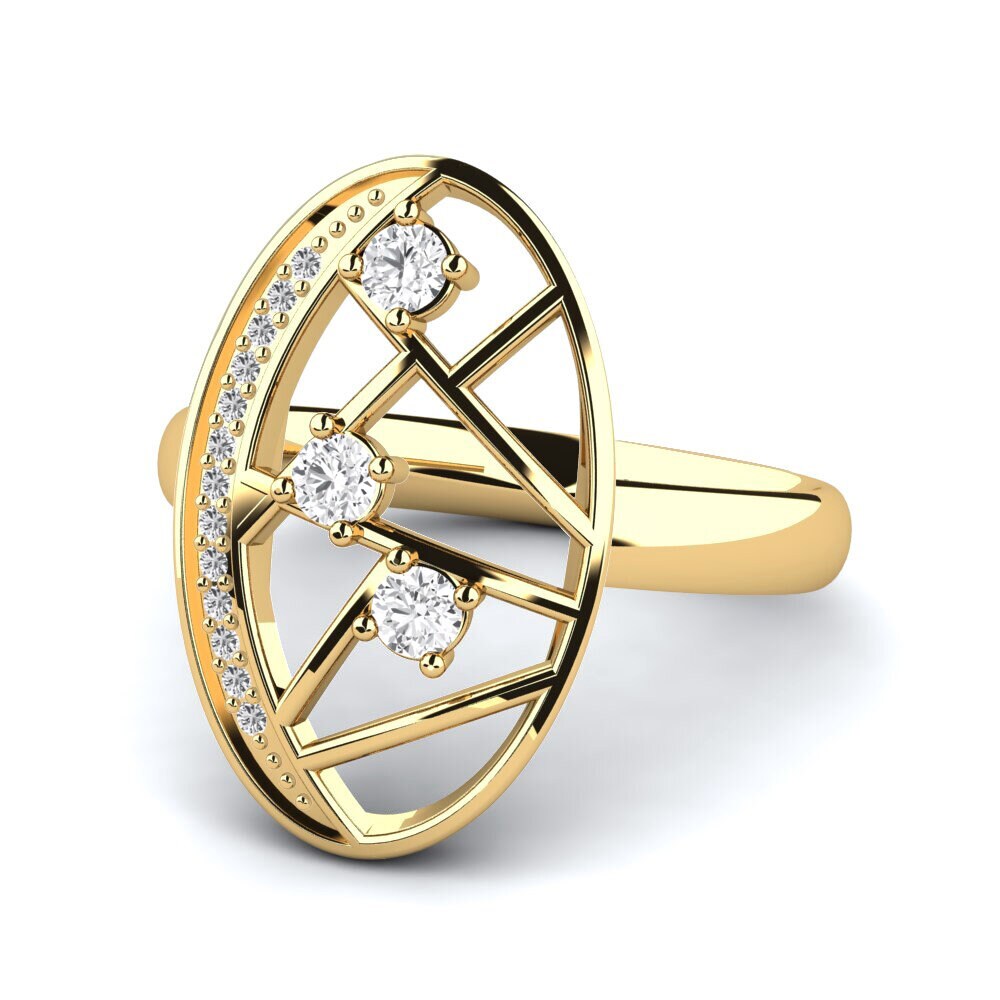Weißer Saphir Ring Melpomene