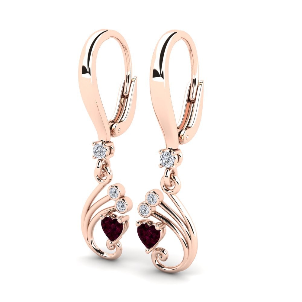 Rhodolite Garnet Women's Earring Melvita