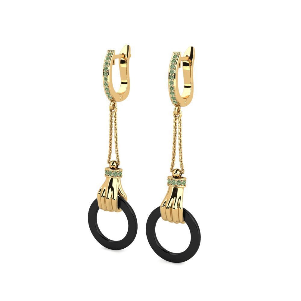 Diamante Verde Pendiente de mujer Membolina