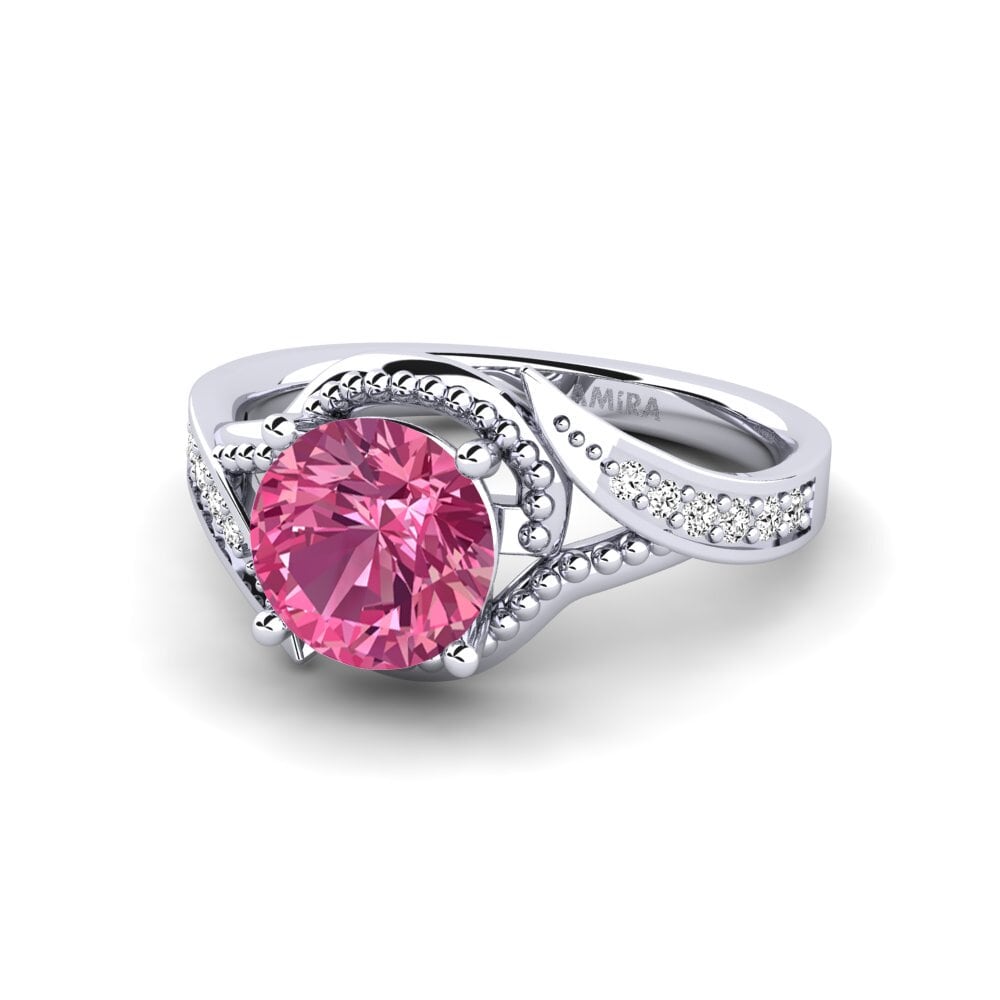 Turmalina rosa Anillo de Mujer Memeald