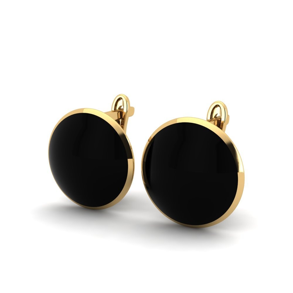 9k Oro Amarillo Pendientes Memora