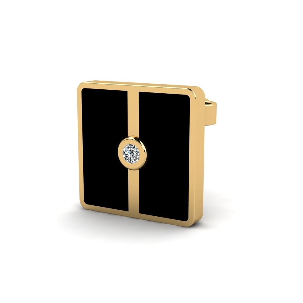 14ct Yellow Gold Men's Earring Adals