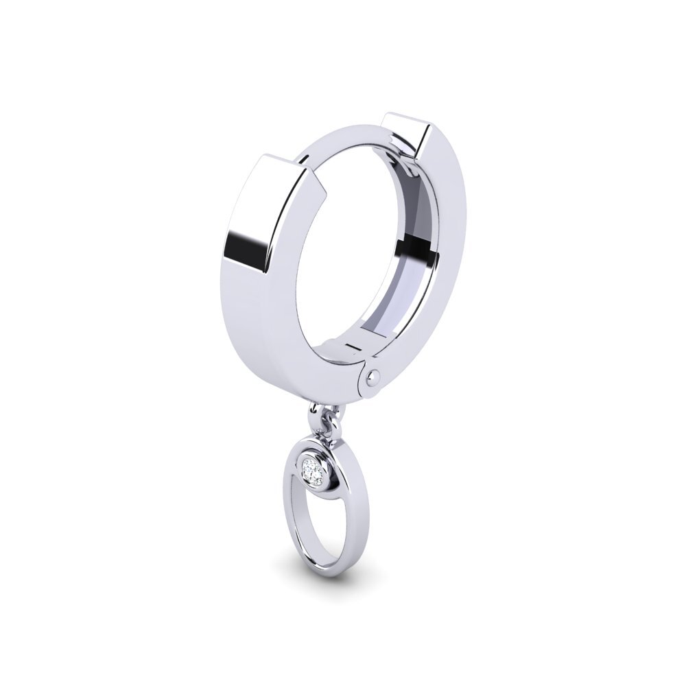 Zirconia Men's Earring Argali