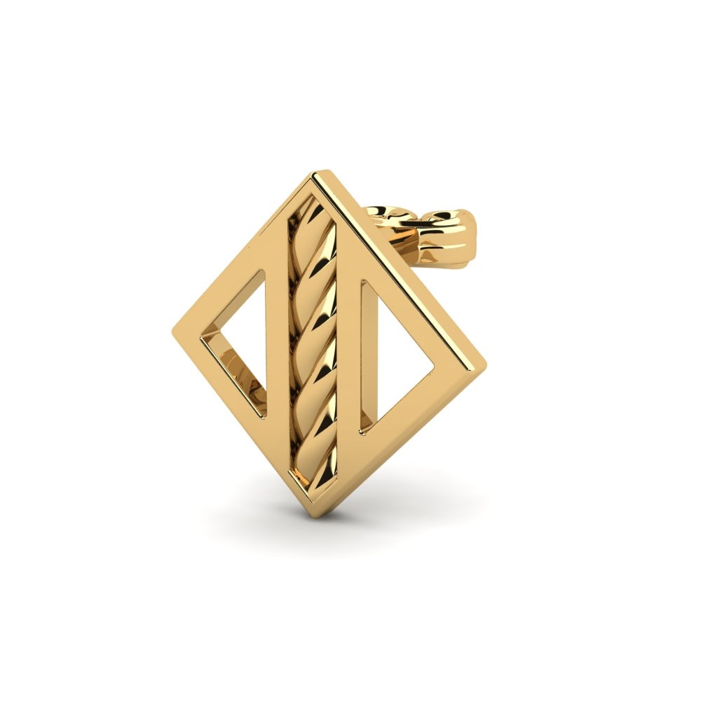 14k Oro Amarillo Pendiente para hombre Busbied