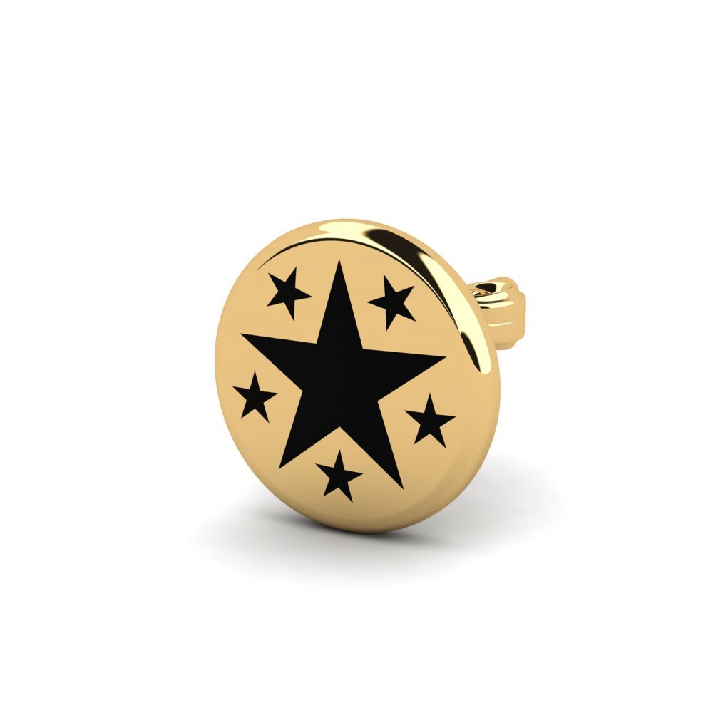 9k Oro Amarillo Pendiente para hombre Clinton
