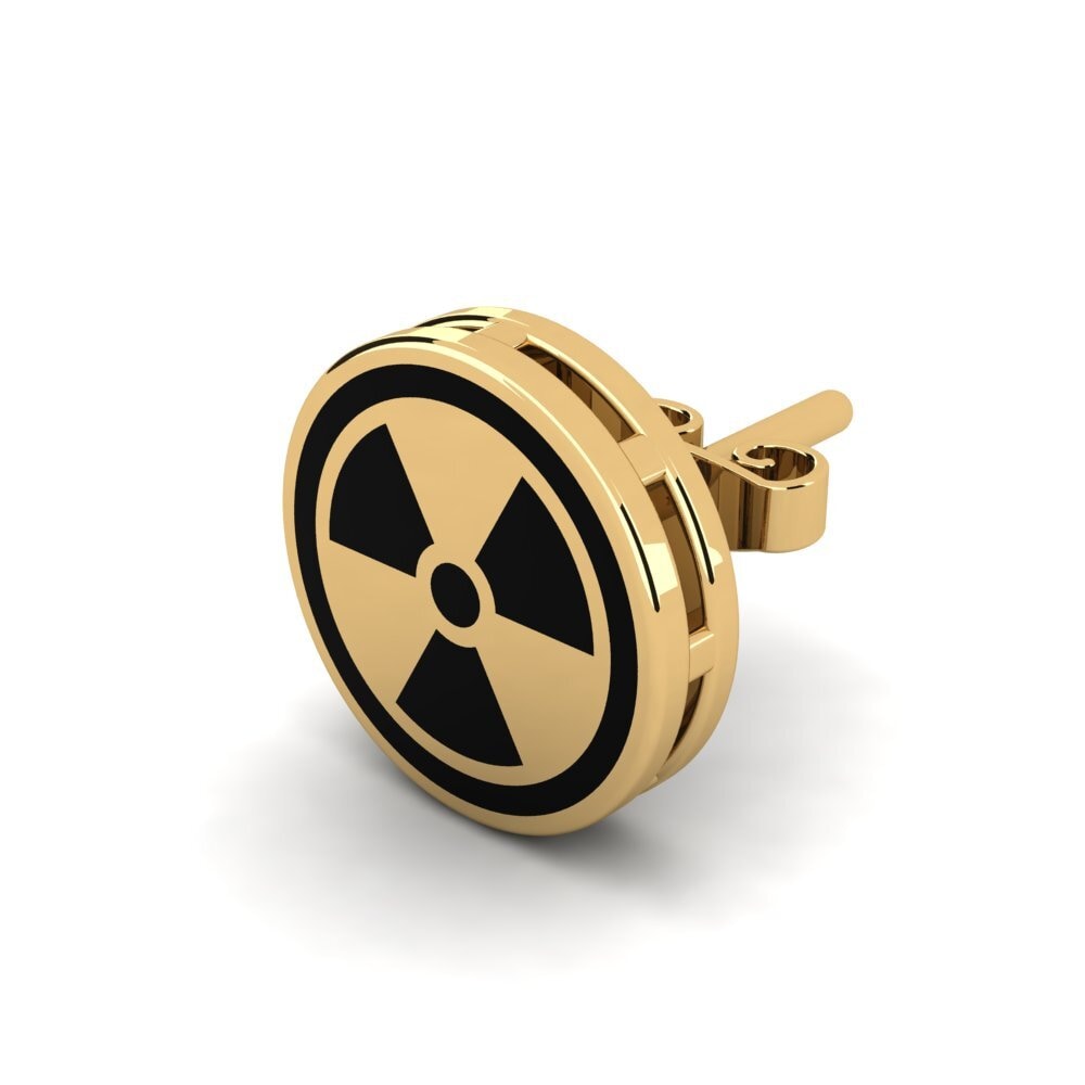 9k Oro Amarillo Pendiente para hombre Hellel