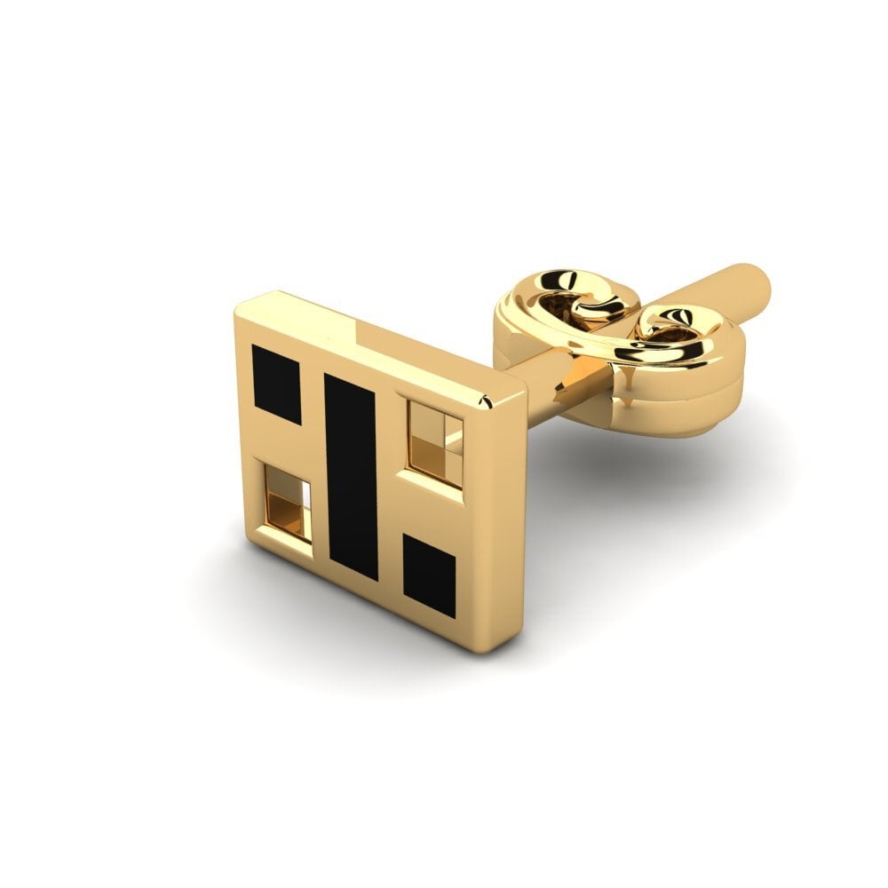 14k Oro Amarillo Pendiente para hombre Jarret