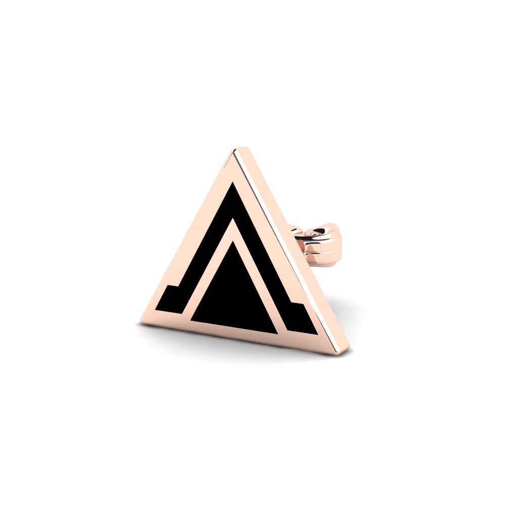 18ct Rose Gold Men's Earring Judy