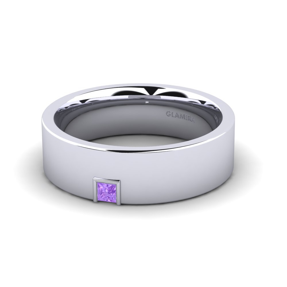 Amethyst Men's Ring Silent Approval