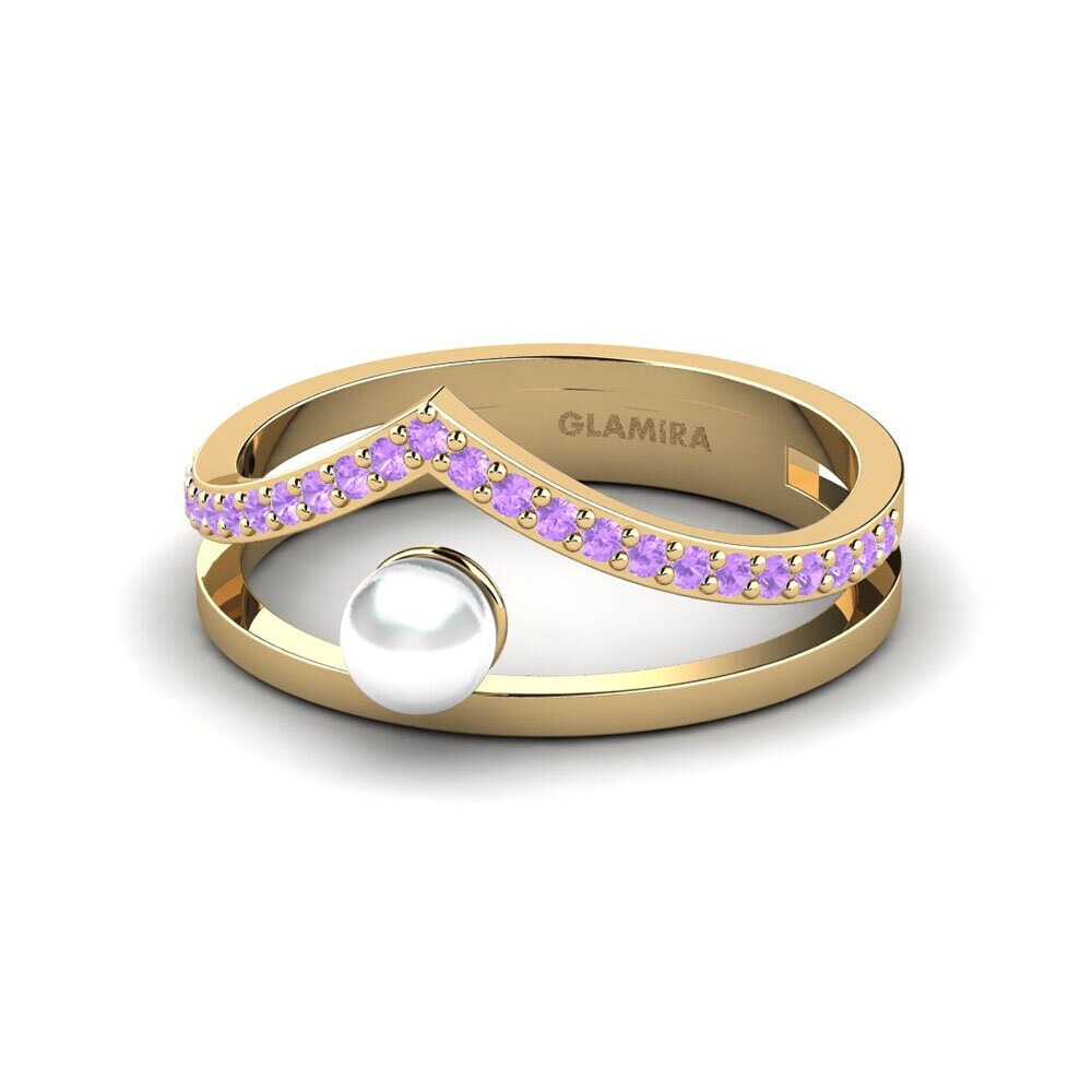 Amatista Anillo Mencampur