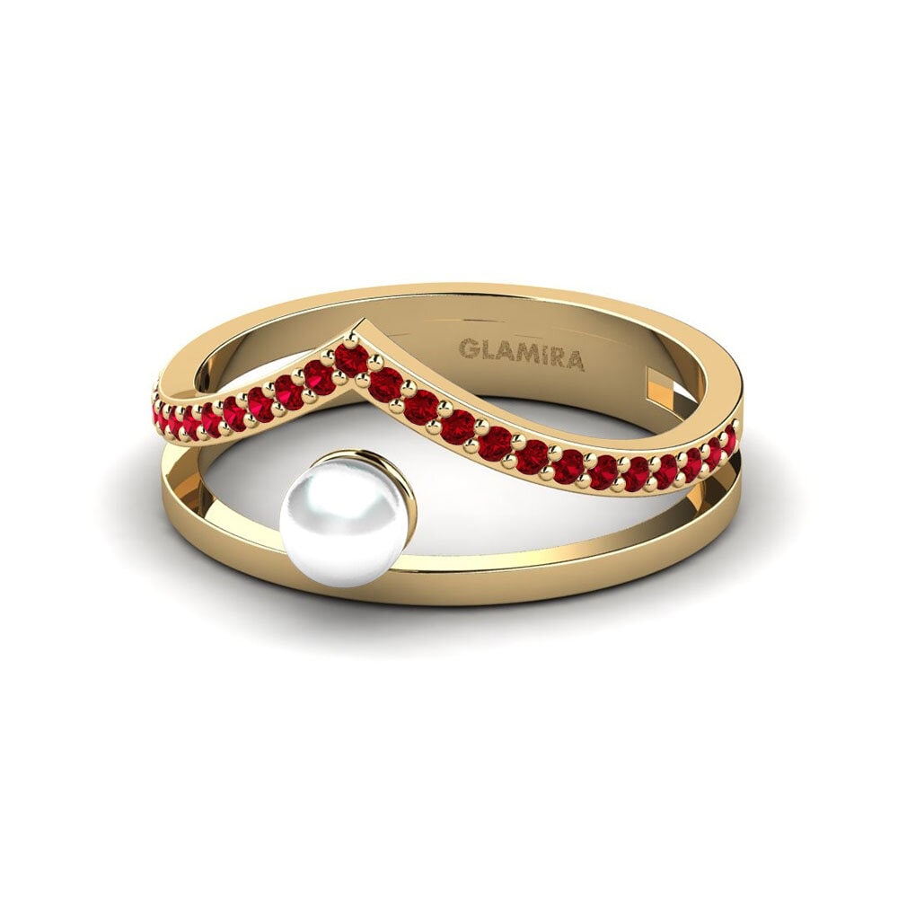 Circonita Roja Anillo Mencampur