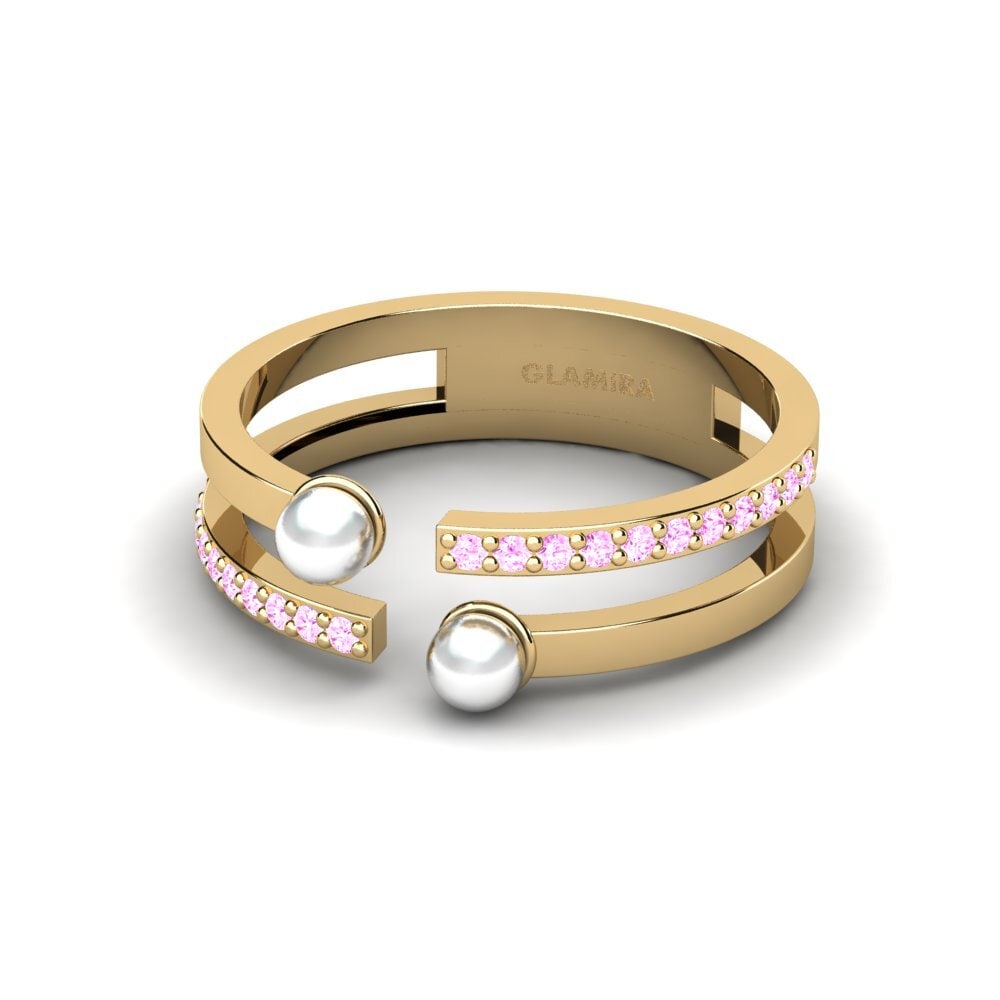 Zafiro Rosado Anillo Mengen