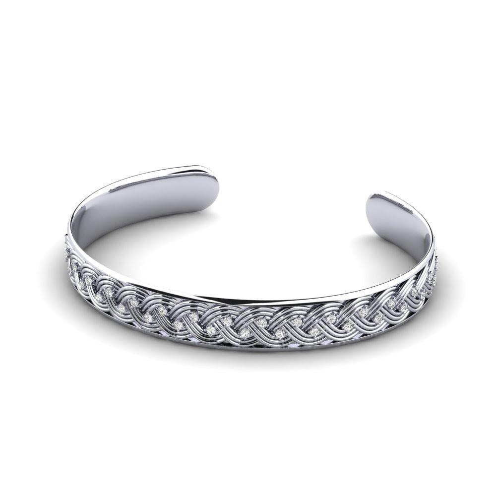 Vera Fede Uomo Argento 925 Con Moissanite 1.99 Ct Taglio Rotondo - Taglia 12