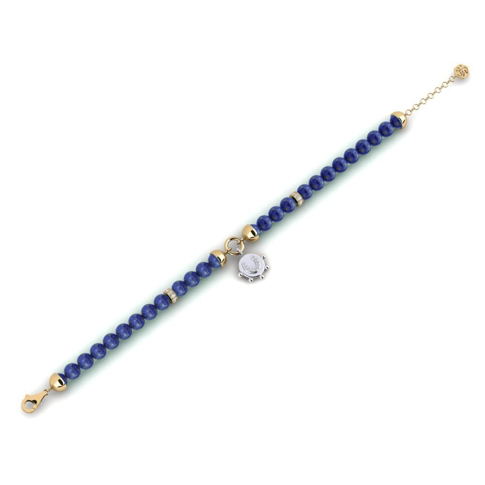 Bracciali Oro Giallo & Bianco 750 Beaded