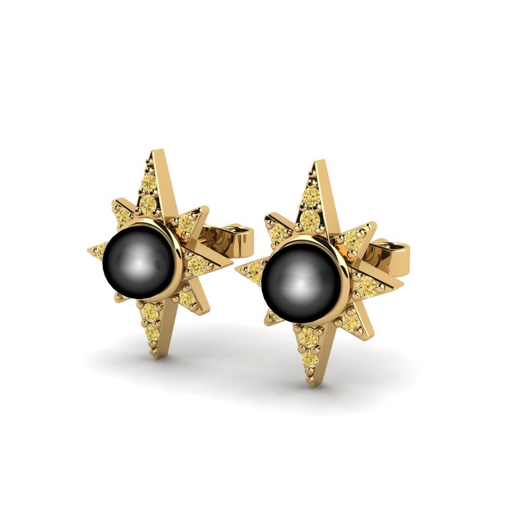 Diamante Amarillo Pendiente de mujer Mensa
