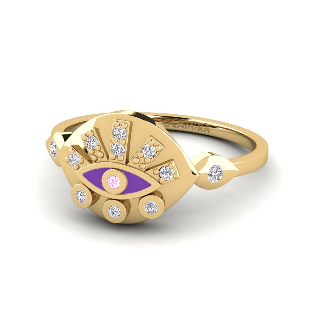 Saphir Rose Bague Mepagos