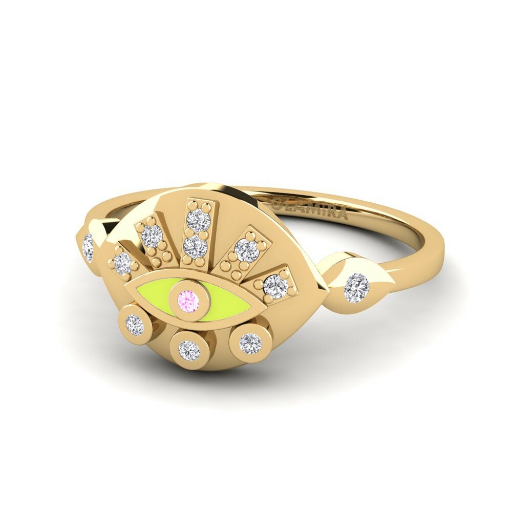 Saphir Rose Bague Mepagos