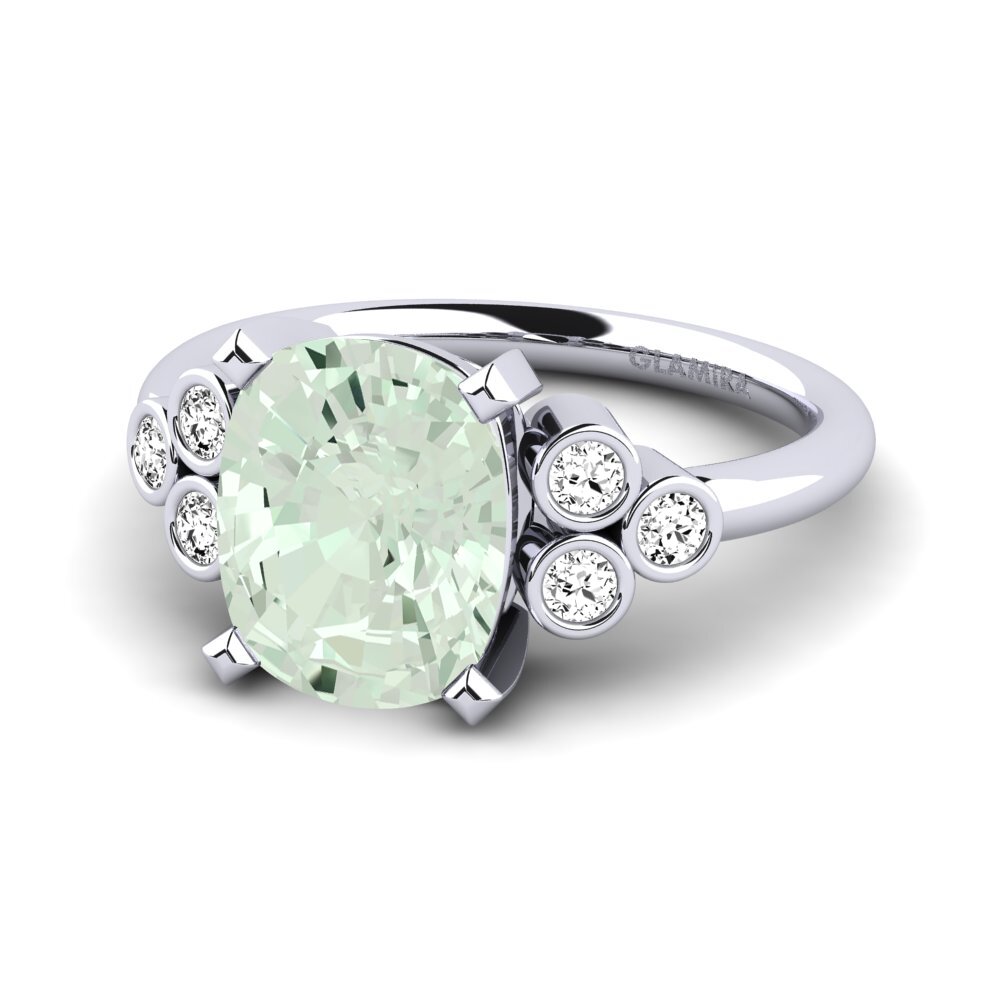 Green Amethyst Ring Mercille