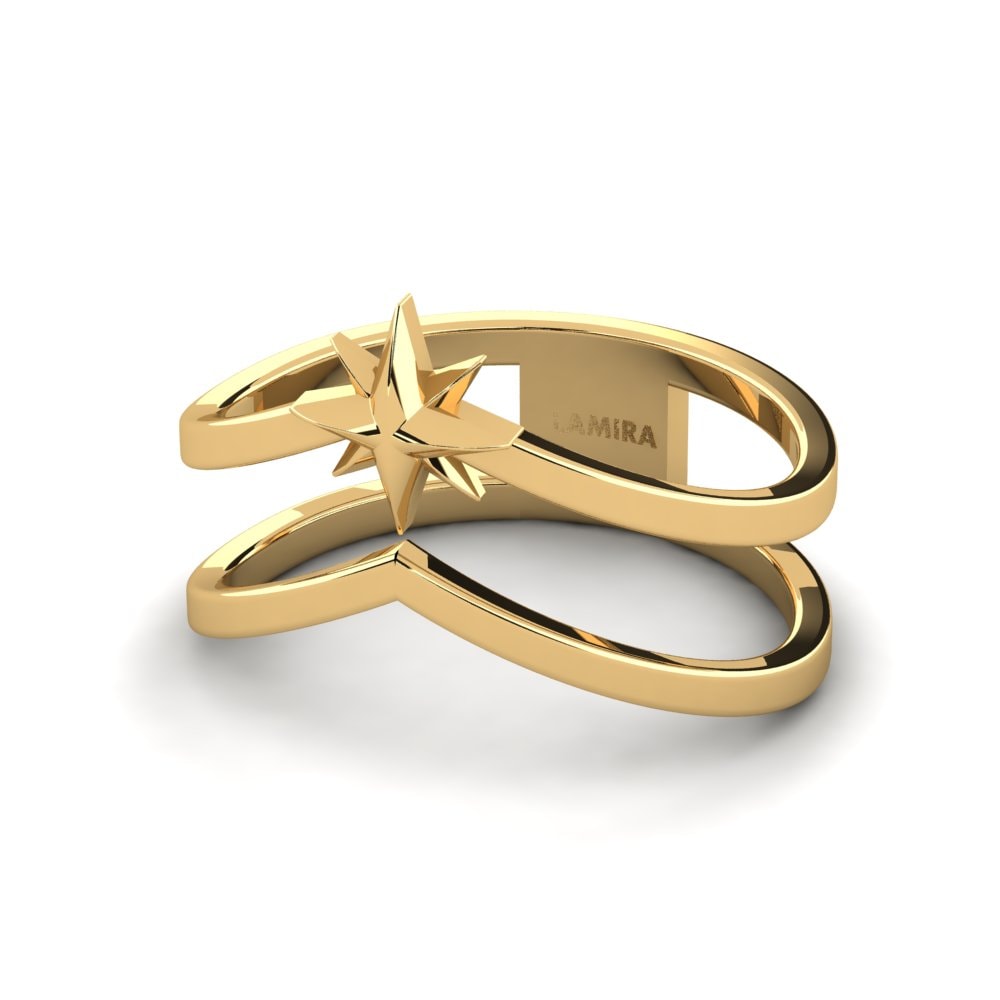 9k Oro Amarillo Anillo Merga