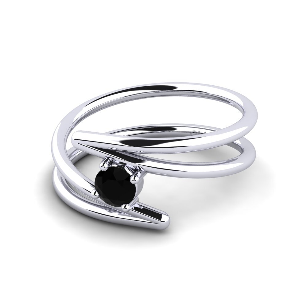 Diamante Negro Anillo de compromiso Meri