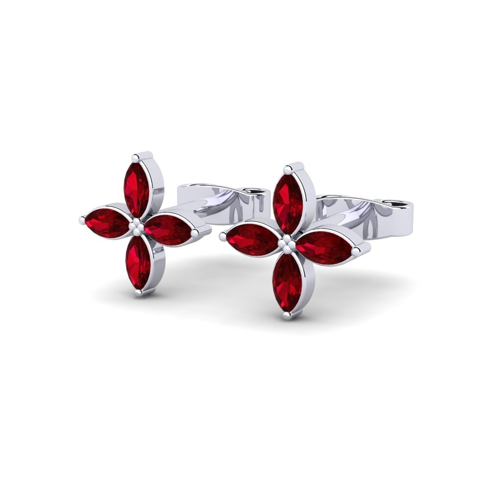 Marquesa Circonita Roja Pendiente de mujer Merideth