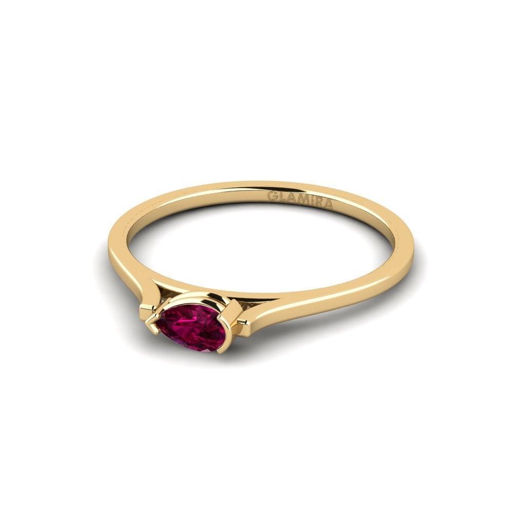 Granate Rhodolite Anillo de compromiso Merveille