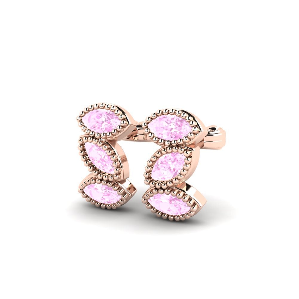 Marquise Pink Sapphire Women's Earring Mery