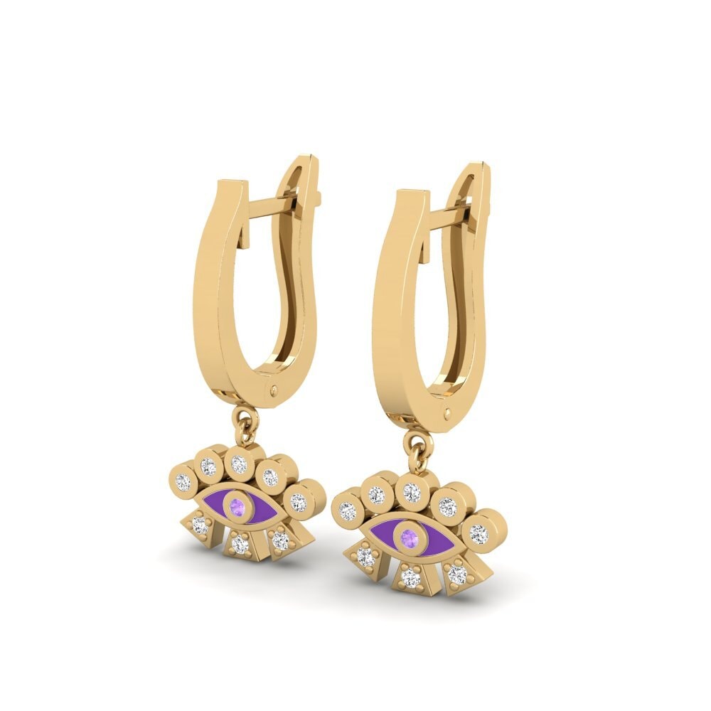 Améthyste Boucle d'oreille femme Mesaverde