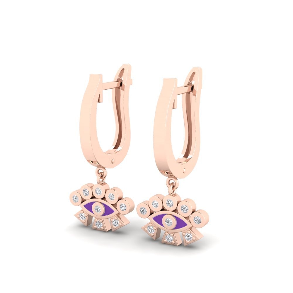 14k Rose Gold Women's Earring Mesaverde