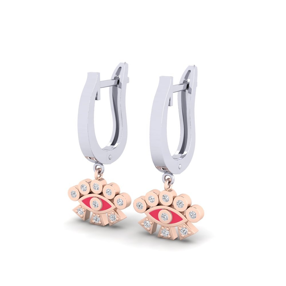 Oro Bianco & Rosso 375 Orecchino da donna Mesaverde