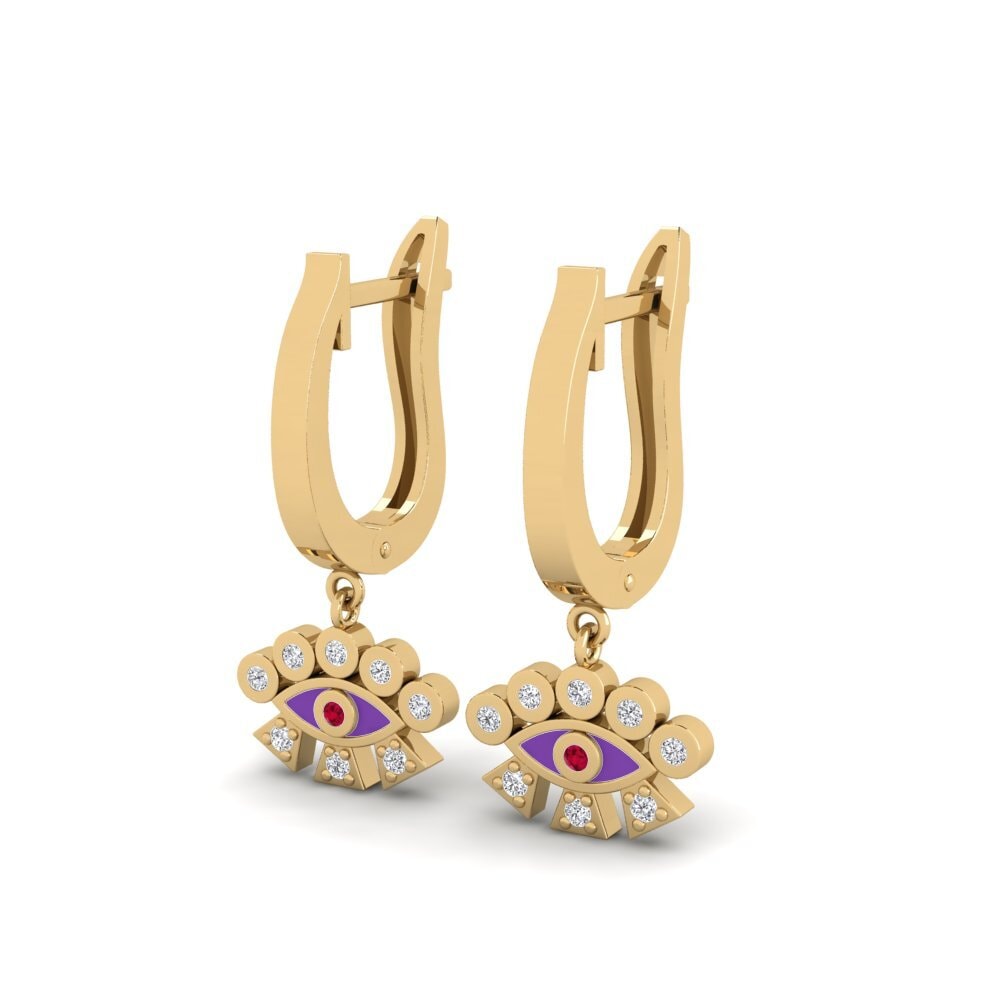 Rubis Boucle d'oreille femme Mesaverde