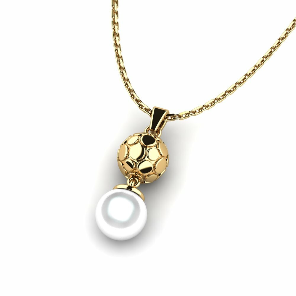 9k Yellow Gold Women's Pendant Mescolare