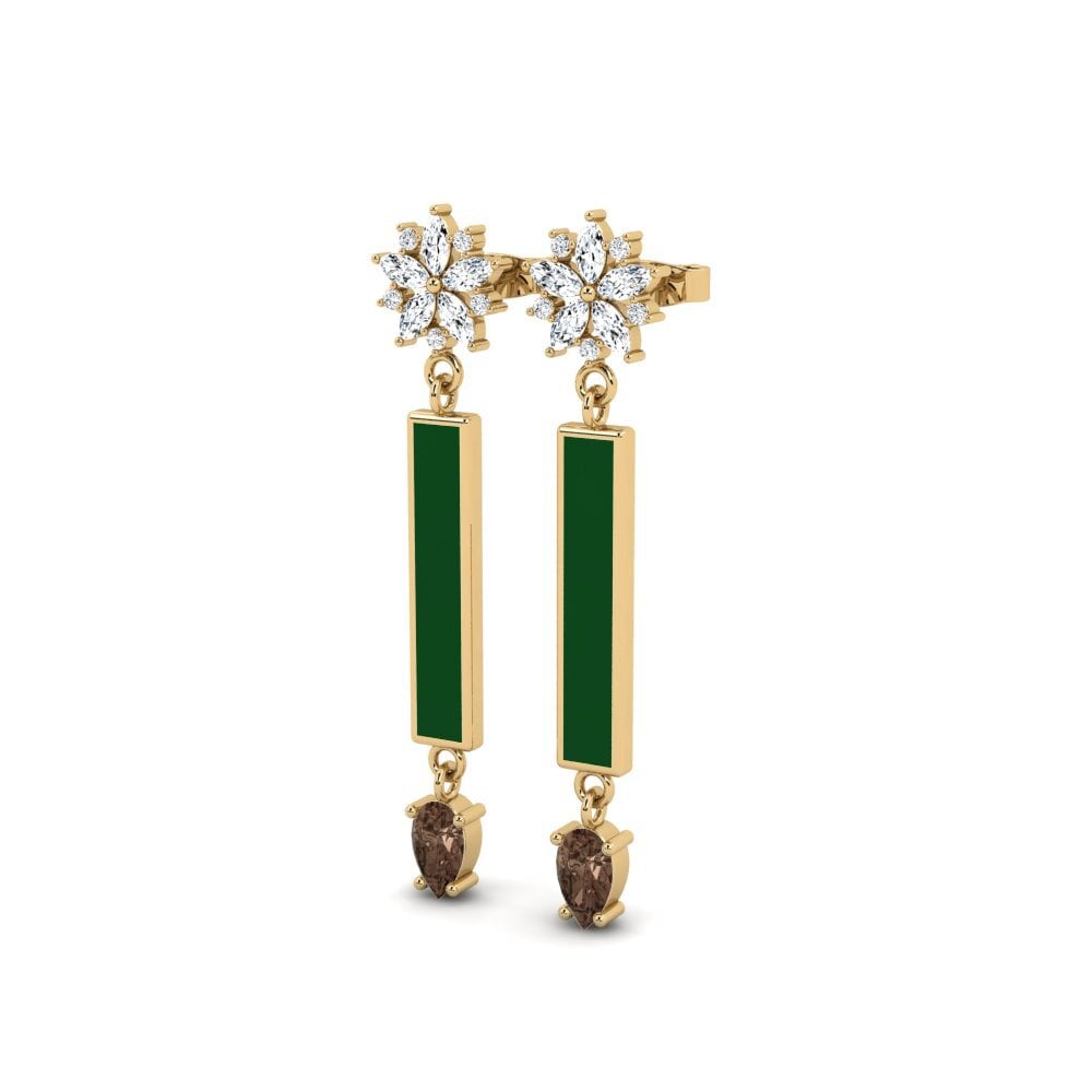 Smoky Quartz Women's Earring Metaa
