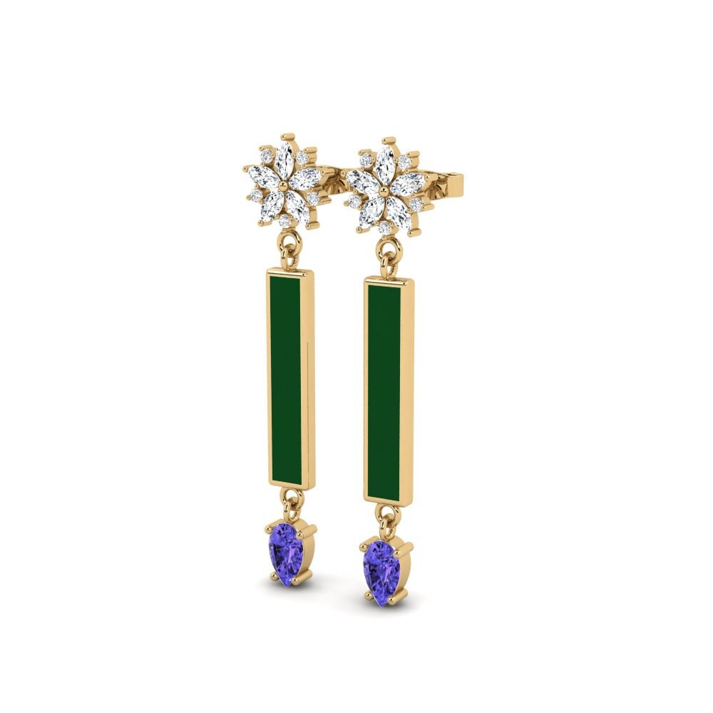 Tanzanite Women's Earring Metaa