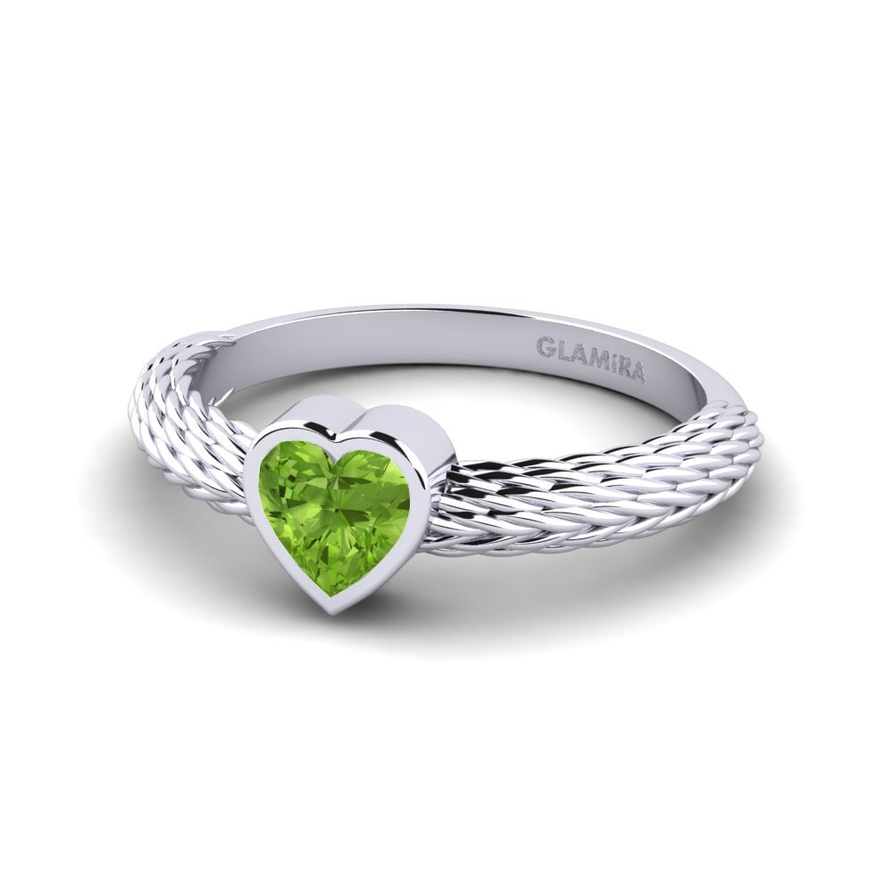 Peridot Engagement Ring Metrize