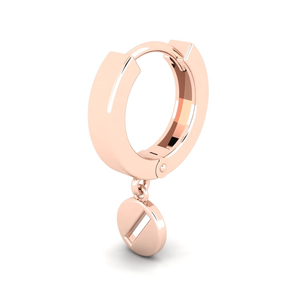 14ct Rose Gold Men's Earring Micass