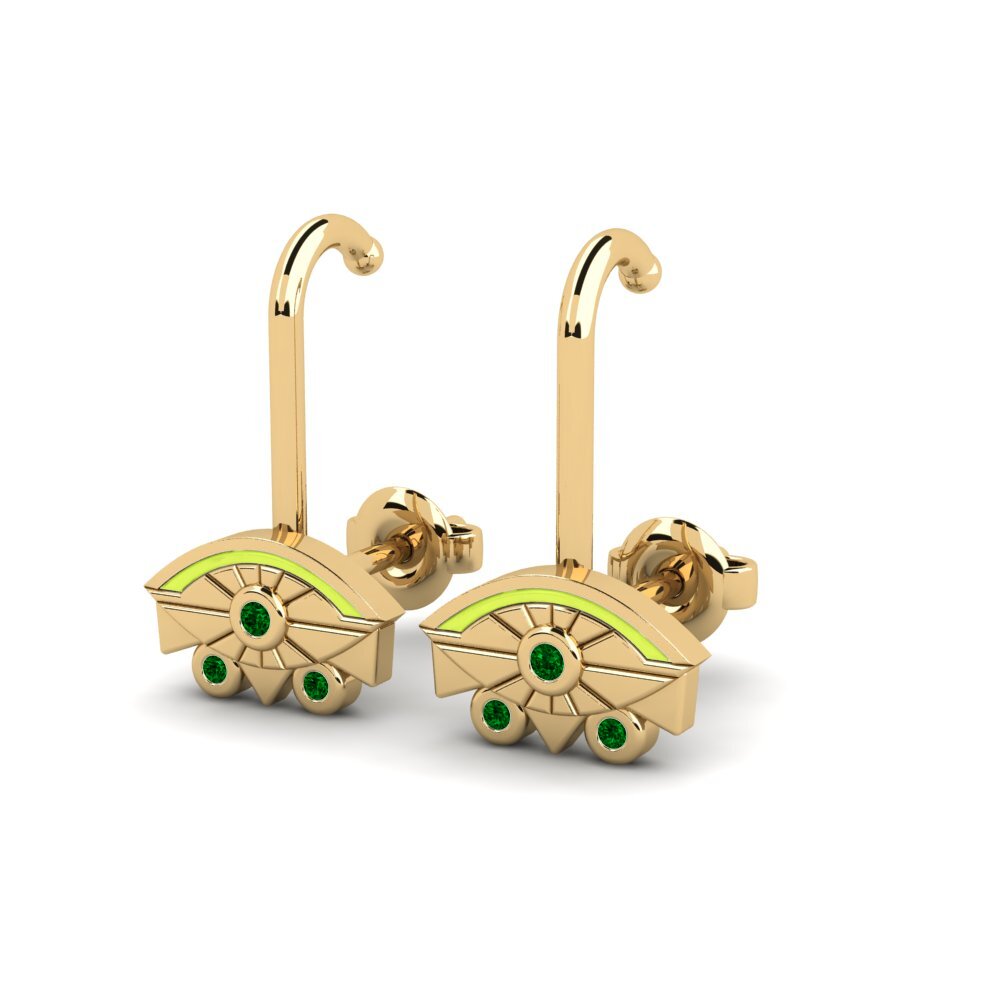 Circonita Verde Pendiente de mujer Midab