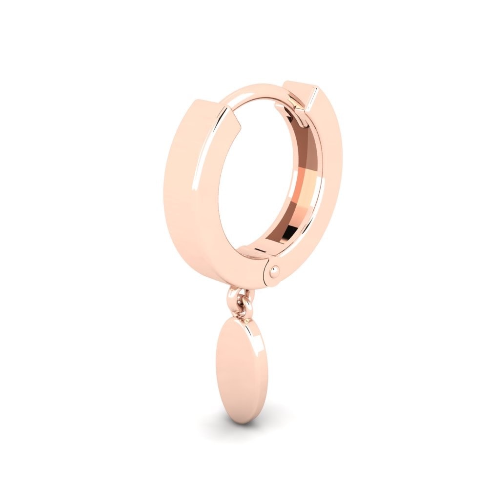 14ct Rose Gold Men's Earring Mielan