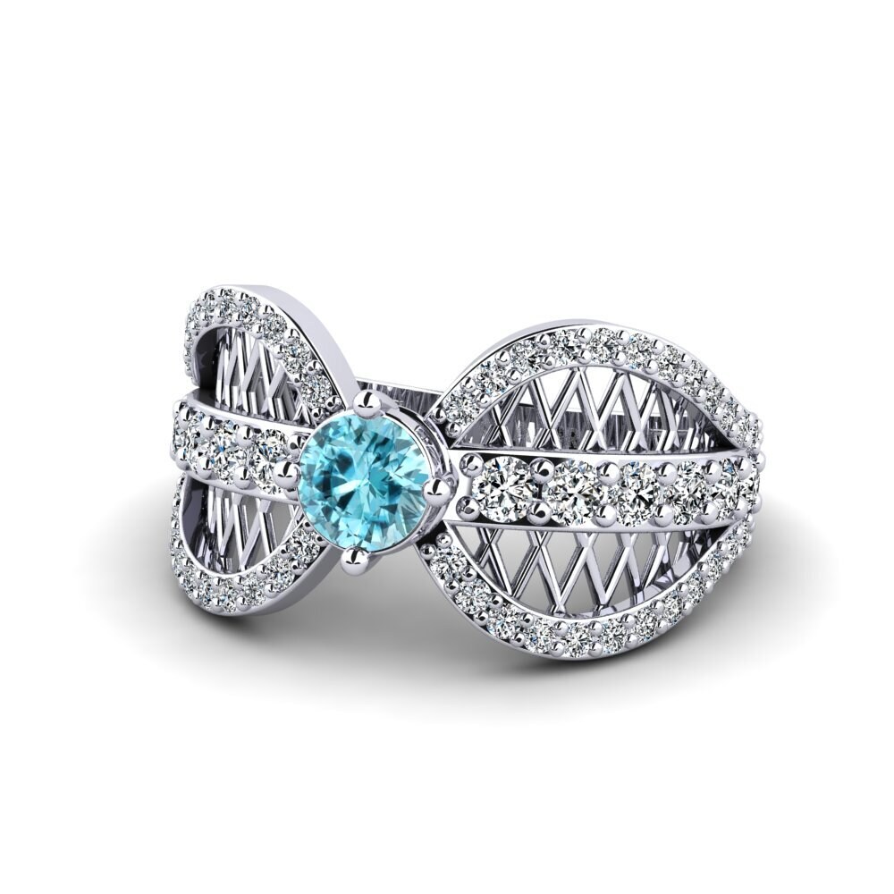 Blue Zircon Women's Ring Migea