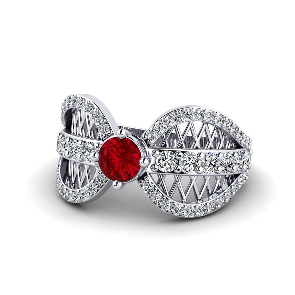Red Zirconia Women's Ring Migea