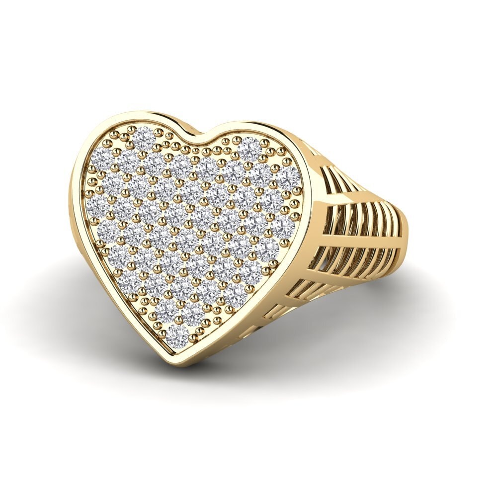Labor-gezüchteter Diamant Pinker Ring Migeard