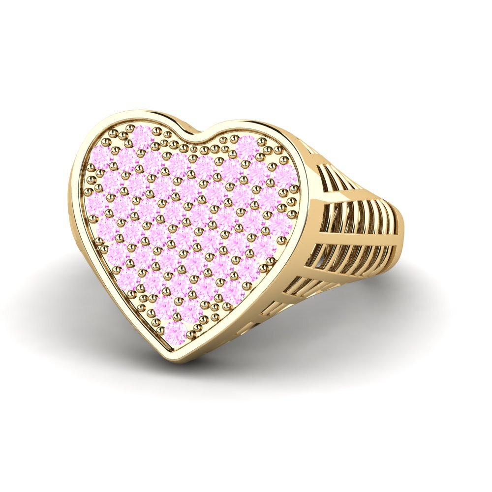 Rosa Saphir Pinker Ring Migeard