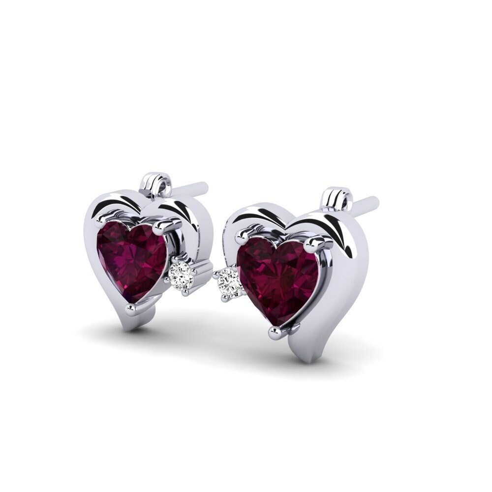 Granate Rhodolite Pendiente de mujer Mihaella