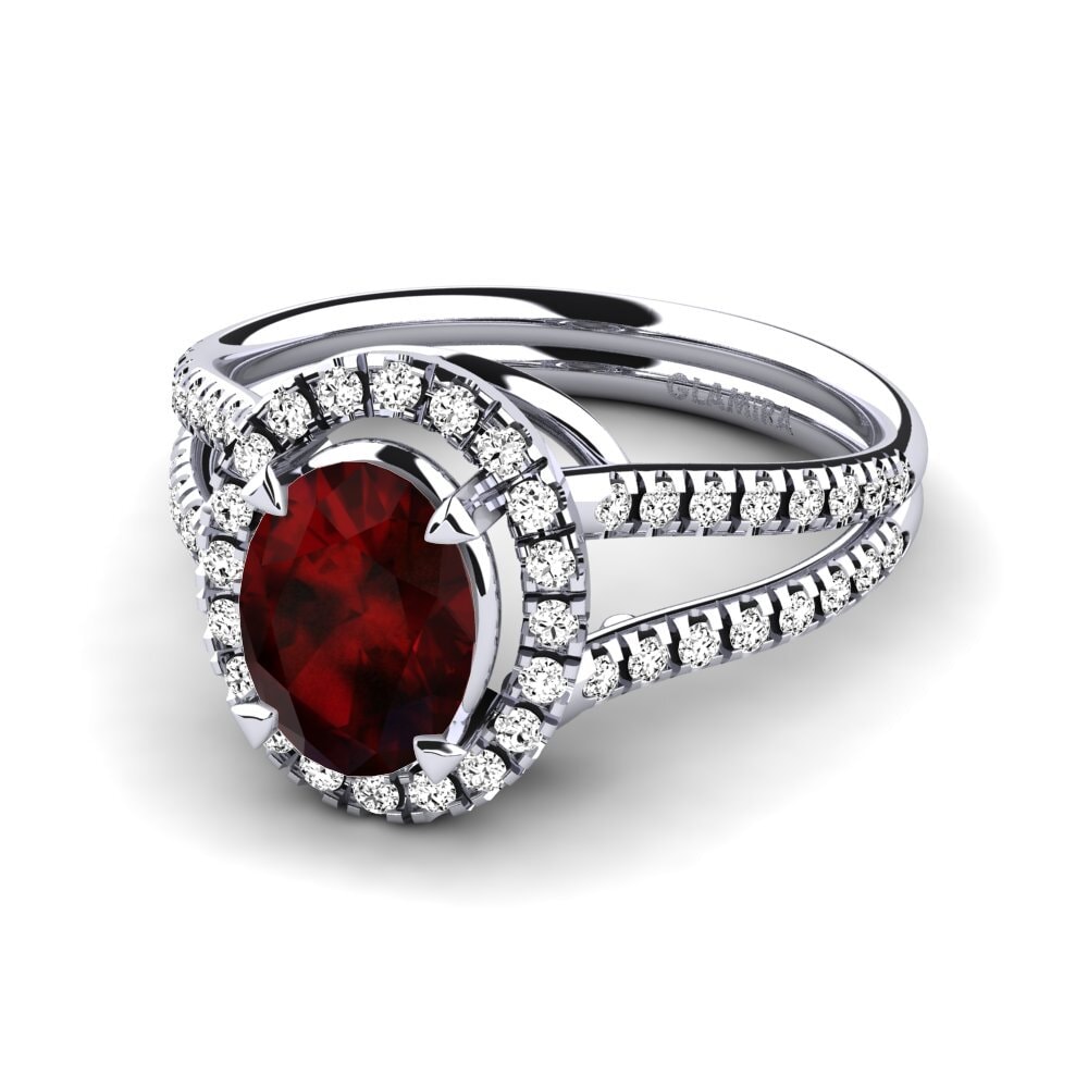 Granate Anillo de compromiso Milagros