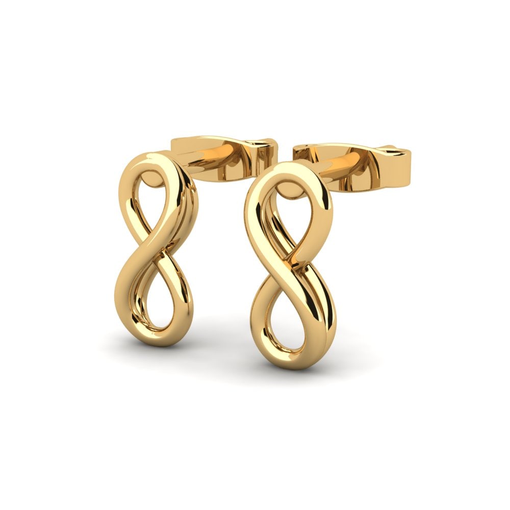 9k Oro Amarillo Pendientes Milane