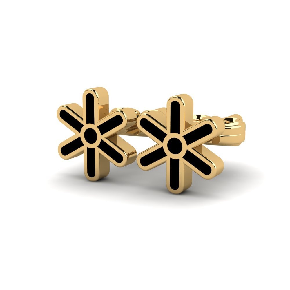9k Oro Amarillo Pendientes Milcery