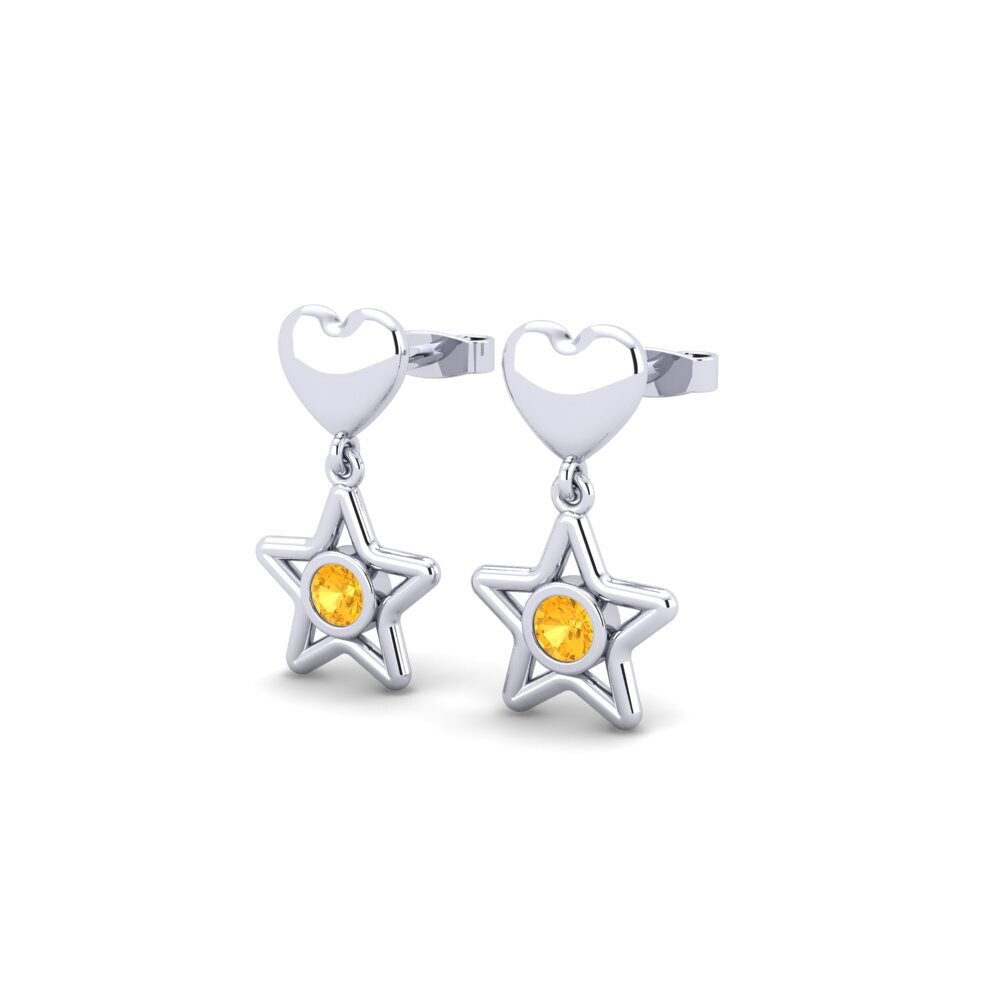 Citrine Women's Earring Milieu